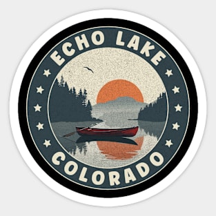 Echo Lake Colorado Sunset Sticker